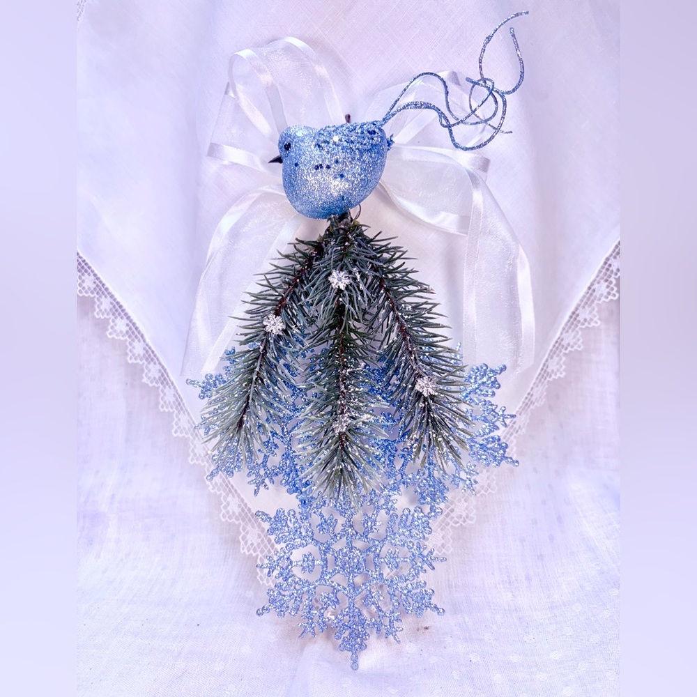 Handcrafted Hanukkah or Christmas Door Decoration Hanger says “Welcome Home”